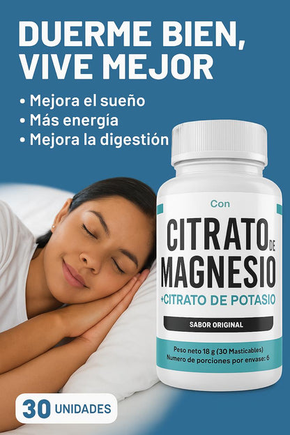 Citrato de Magnesio + Potasio – DUERME BIEN, VIVE MEJOR